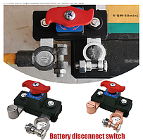 Вимикач маси — швидкі клеми.  12–24V затискач, ножовий вимикач, ізолятор Top Post Blade. Якість!