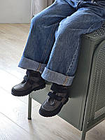 Дитячі ортопедичні шкіряні демісезонні черевики на липучках на флісі на дівчинку 34 р, фото 3