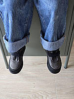 Дитячі ортопедичні шкіряні демісезонні черевики на липучках на флісі на дівчинку 34 р, фото 4