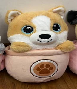 М'яка іграшка Собачка в чашці (25см) QD2403