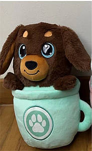 М'яка іграшка Собачка в чашці (25см) QD2401