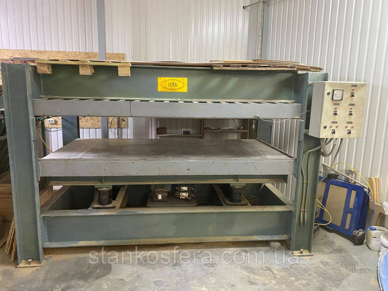 Прес для щита Tamai PN-34 бу з додатковими бічними циліндрами, фото 1