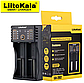 Зарядний пристрій LiitoKala Lii-202 для акумуляторів AA AAA 18650 21700 26650 14500 16340 — універсальний, ручний вибір струму, фото 2