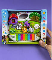 Музичне піаніно 18126  "WToys", ОЗВУЧУВАННЯ УКРАЇНСЬКОЮ МОВОЮ, пісні, казки, цифри, звуки тварин, підсвічування, в коробці