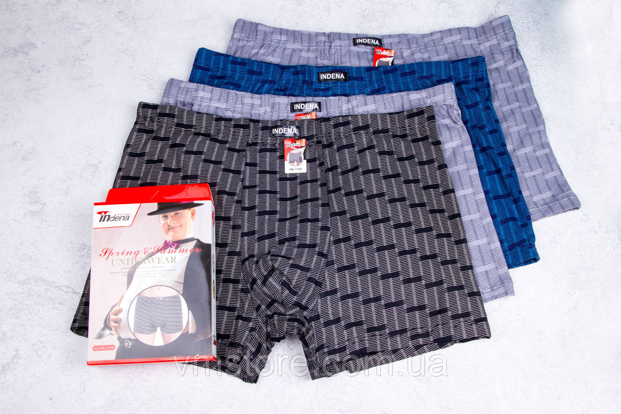 Труси боксери Індена, великий розмір 5XL, бавовна, набір 2 штуки, фото 1