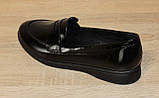Туфлі чорні шкіряні великого розміру від виробника модель ТН25-2115Б, фото 6
