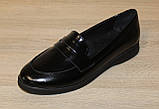 Туфлі чорні шкіряні великого розміру від виробника модель ТН25-2115Б, фото 4