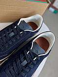 Кросівки чоловічі Loro Piana Tennis Walk Sneaker темно-сині замша якість преміум, фото 7