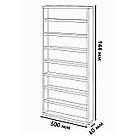 Полиці для лаків на стіну спальні Навісна полиця в салон краси з ДСП Поличка для косметики на 8 комірок, фото 7