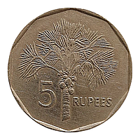 Сейшельські острови 5 рупій, 1992