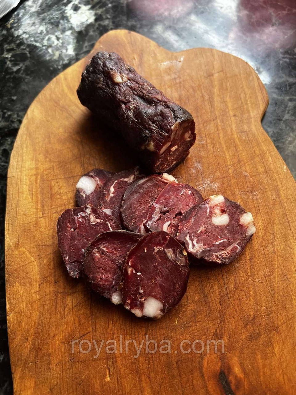 Ковбаса з лося. Сиров'ялена ковбаса. Салямі з дичини. 500 грам, фото 1