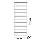 Навісна полиця для косметики на 10 відділень Полиця настінна для манікюру Поличка для гель-лаків на стіну з ДСП, фото 7