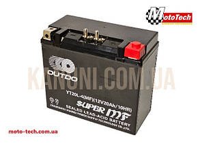 Акумулятор АКБ OUTDO YT20L-4 (MF) (12V20AH) Honda Gold Wing OUTDO