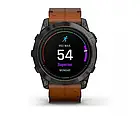 Garmin Epix Pro Gen 2 Sapphire 51mm Carbon G. DLC Tit. with Chestnut L. Band (010-02804-30) Розумний годинник, фото 6