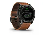 Garmin Epix Pro Gen 2 Sapphire 51mm Carbon G. DLC Tit. with Chestnut L. Band (010-02804-30) Розумний годинник, фото 2