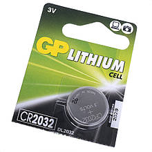 Батарейка CR2032 літієва 3V 1шт. GP Batteries