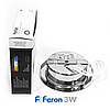 Меблевий LED світильник Feron LN7 хром 3W 220V 150Lm 4000К (врізний світлодіодний) Ø70*20мм, фото 6
