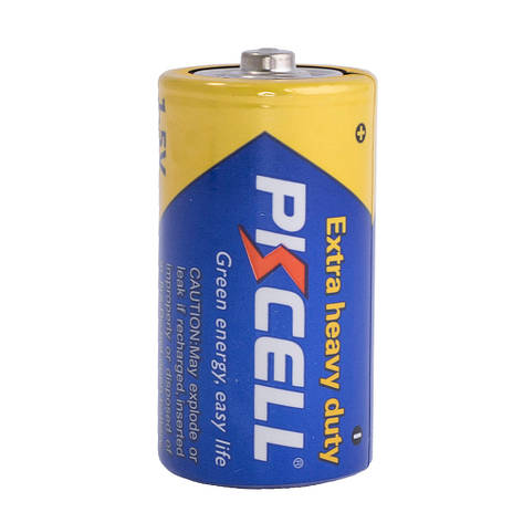 Батарейка C сольова 1,5V 1шт. PKCELL Extra heavy duty battery R14P, фото 1