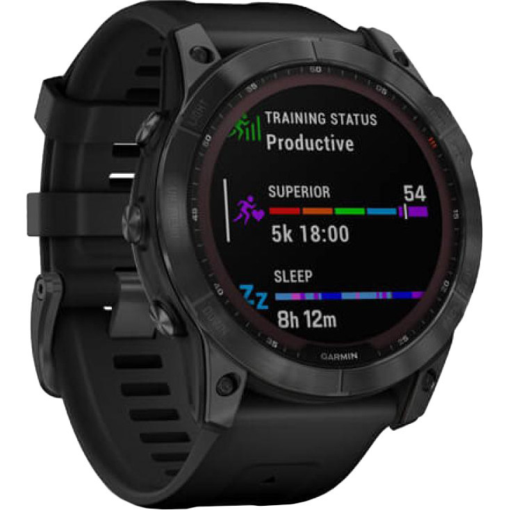 Garmin Fenix 7X Solar Slate Gray with Black Band (010-02541-00/01/0A)  Розумний годинник, фото 1