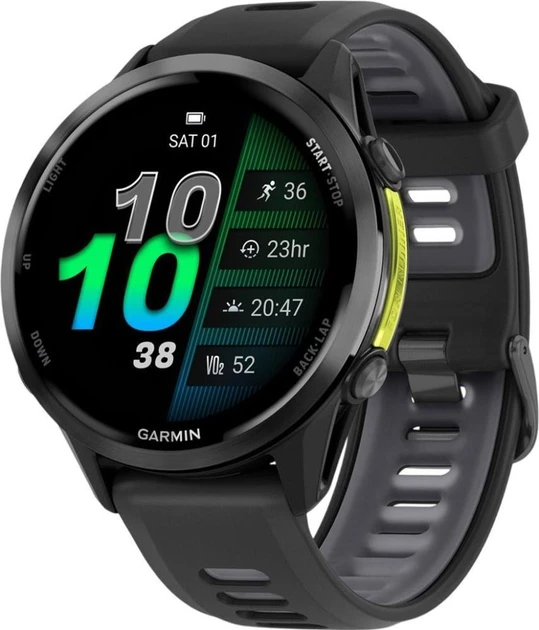 Garmin Forerunner 970 Carbon Gray DLC Titanium w. Black Case and Black/Translucent W. Band (010-02969-00/10) Розумний годинник, фото 1