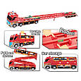 Трейлер - трек "Fire/Пожежна машина" з машинками арт. T 908 A, фото 6