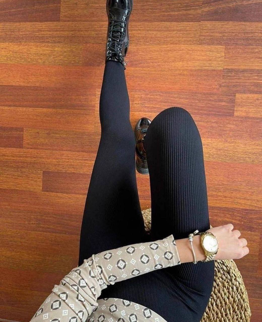 Жіночі лосини; Колір: чорний; Розмір:42-48 ;, фото 1