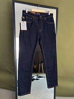 Джинси чоловічі Tom Ford темно-сині зі щільного деніму TF477