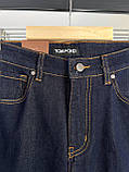 Джинси чоловічі Tom Ford темно-сині зі щільного деніму TF477, фото 4