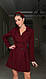 Жіноча сукня-піджак ; Колір: чорний, Бордо ; Розмір:42-44,46-48 ;, фото 2