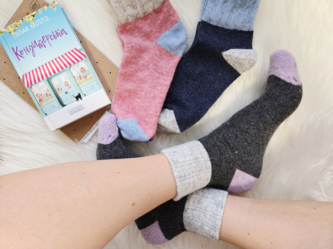 Жіночі шкарпетки з гумкою в рубчик зі 100%шерсті НЛ 36-40 асорті