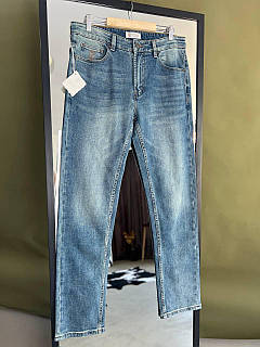 Джинси Brunello Cucinelli чоловічі темно-сині зі щільного деніму ВС0279