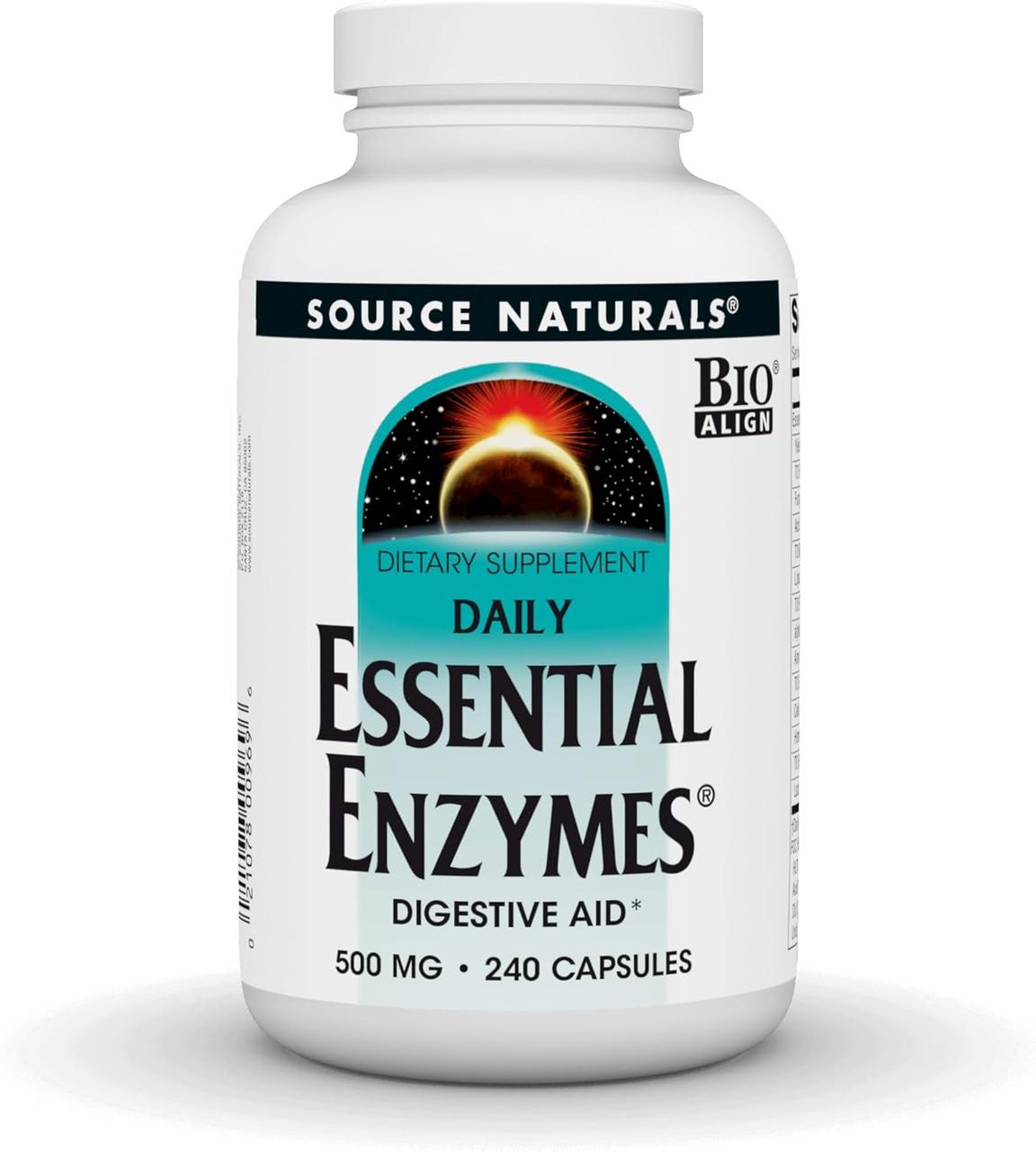 Source Naturals Daily Essential Enzymes 240 капсул, фото 1
