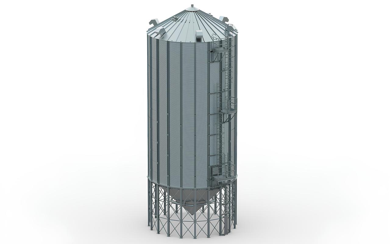 Силос зерновий SLP 640-11 для зберігання зерна, діаметр 6,4 м, фото 1