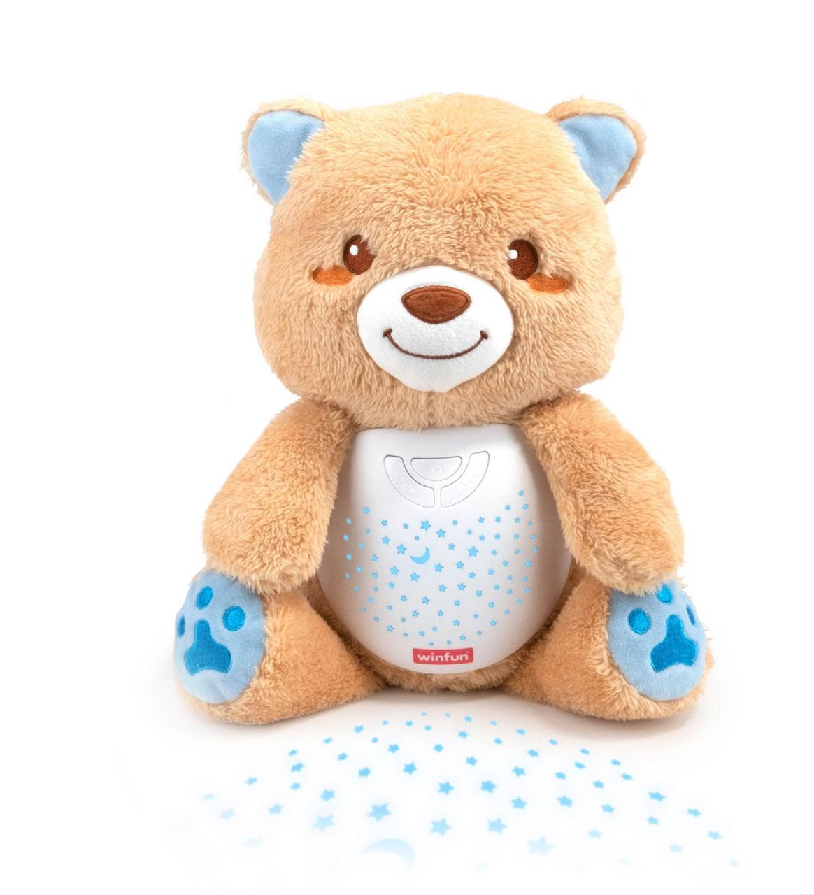 Ночник детский WinFun Stage1 Медвежонок с проектором ночного неба 0825-NL, фото 1