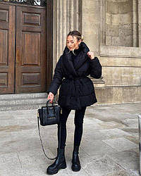 Жіноча куртка; Колір ; чорний ; Розмір 42-44, 46-48 ; ;