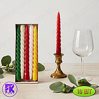 Свічки Кручені Лакові Zewa 10 шт