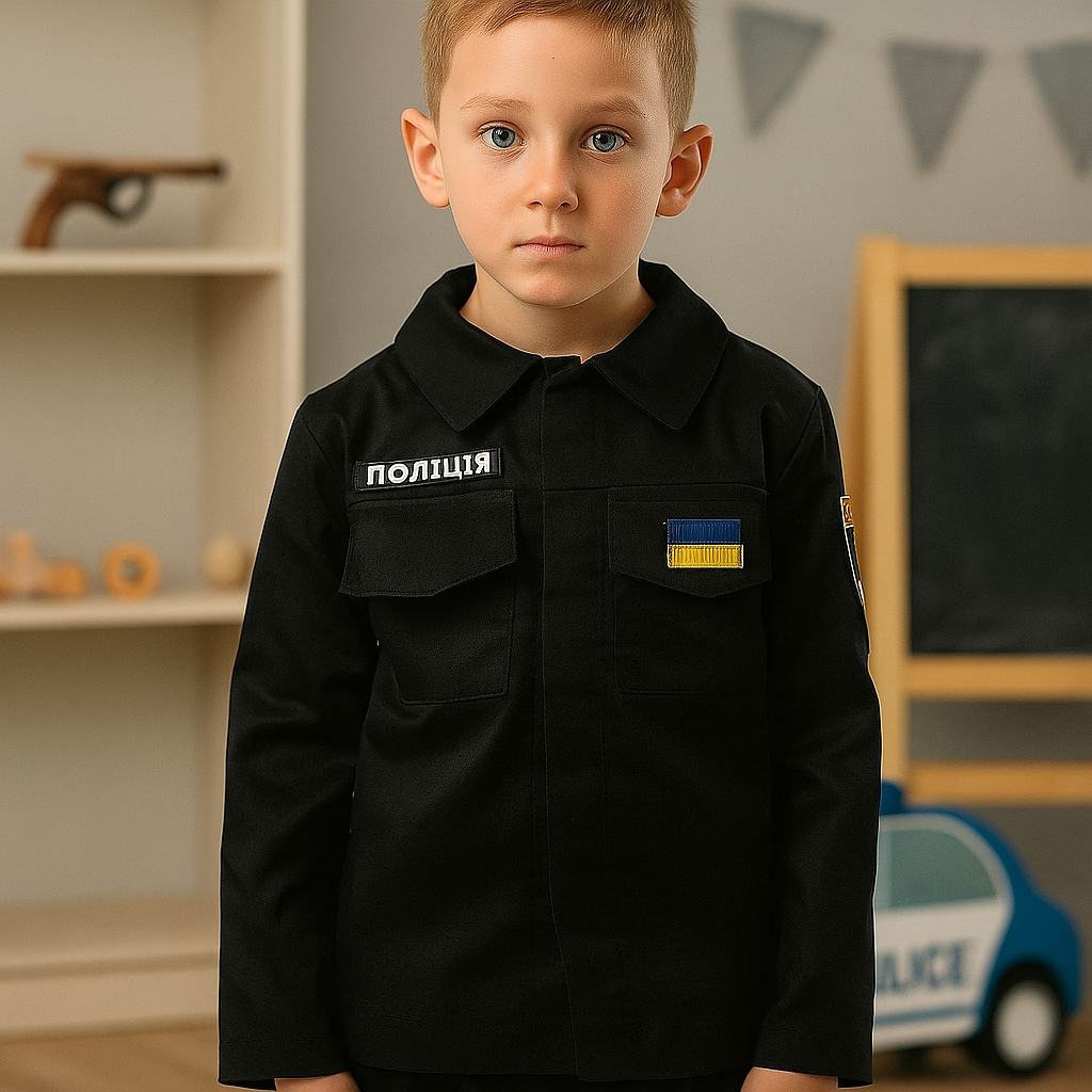 Поліцейський костюм дитячий для свят та фотосесій / Костюм "Поліція" рольовий для дитини, фото 1