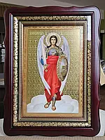 Икона Архангела Михаила, киот 32×42см