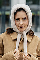 Жіночий чепчик з альпаки, колір бежевий