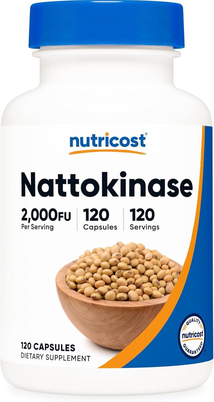 Nutricost Nattokinase 2,000 FU 120 капсул, фото 1