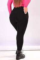 Жіночі безшовні бавовняні лосини на хутрі JUJUBE W579N великий розмір.