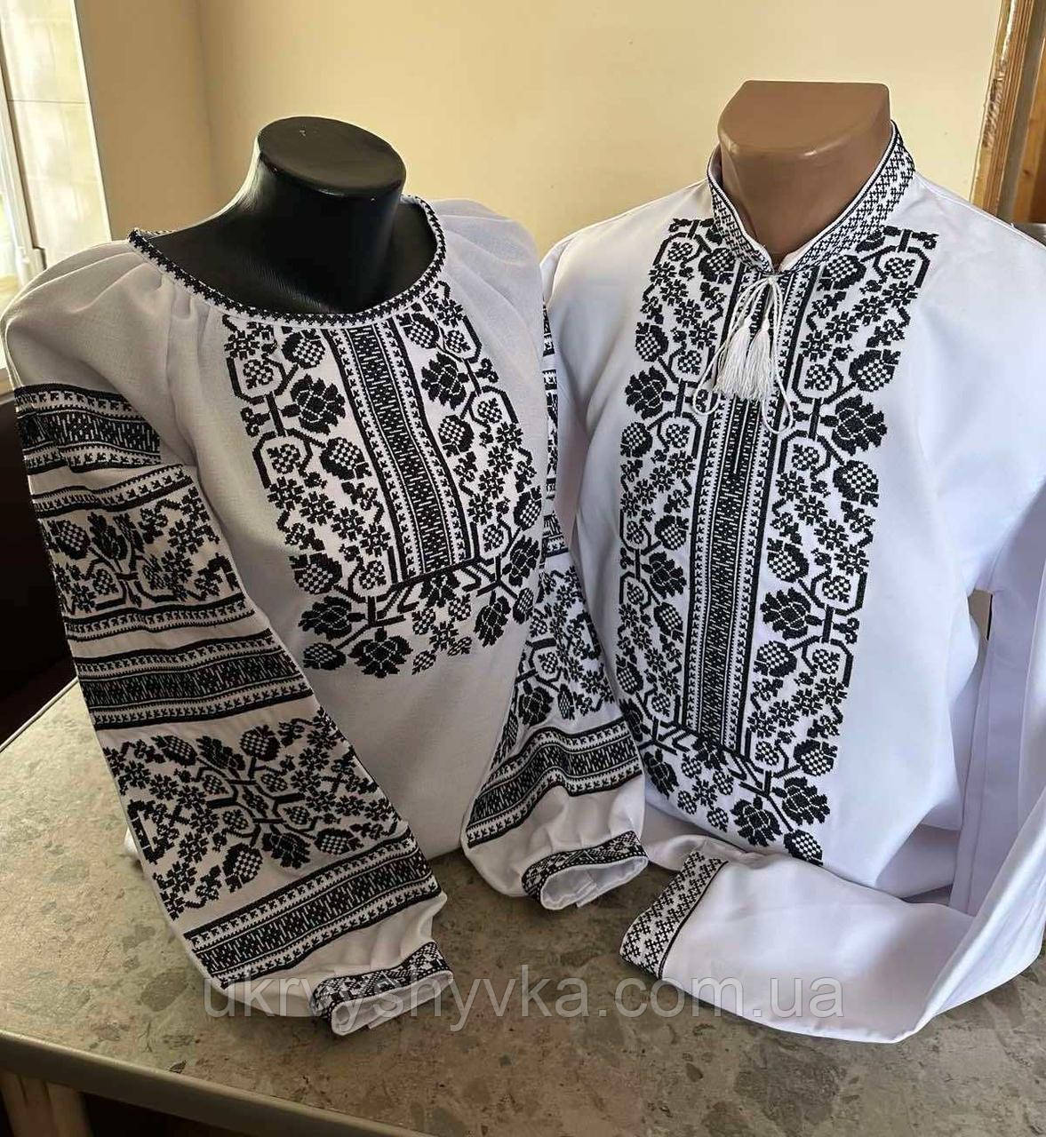 Вишукані парні вишиванки "Чорно-біла історія кохання", фото 1