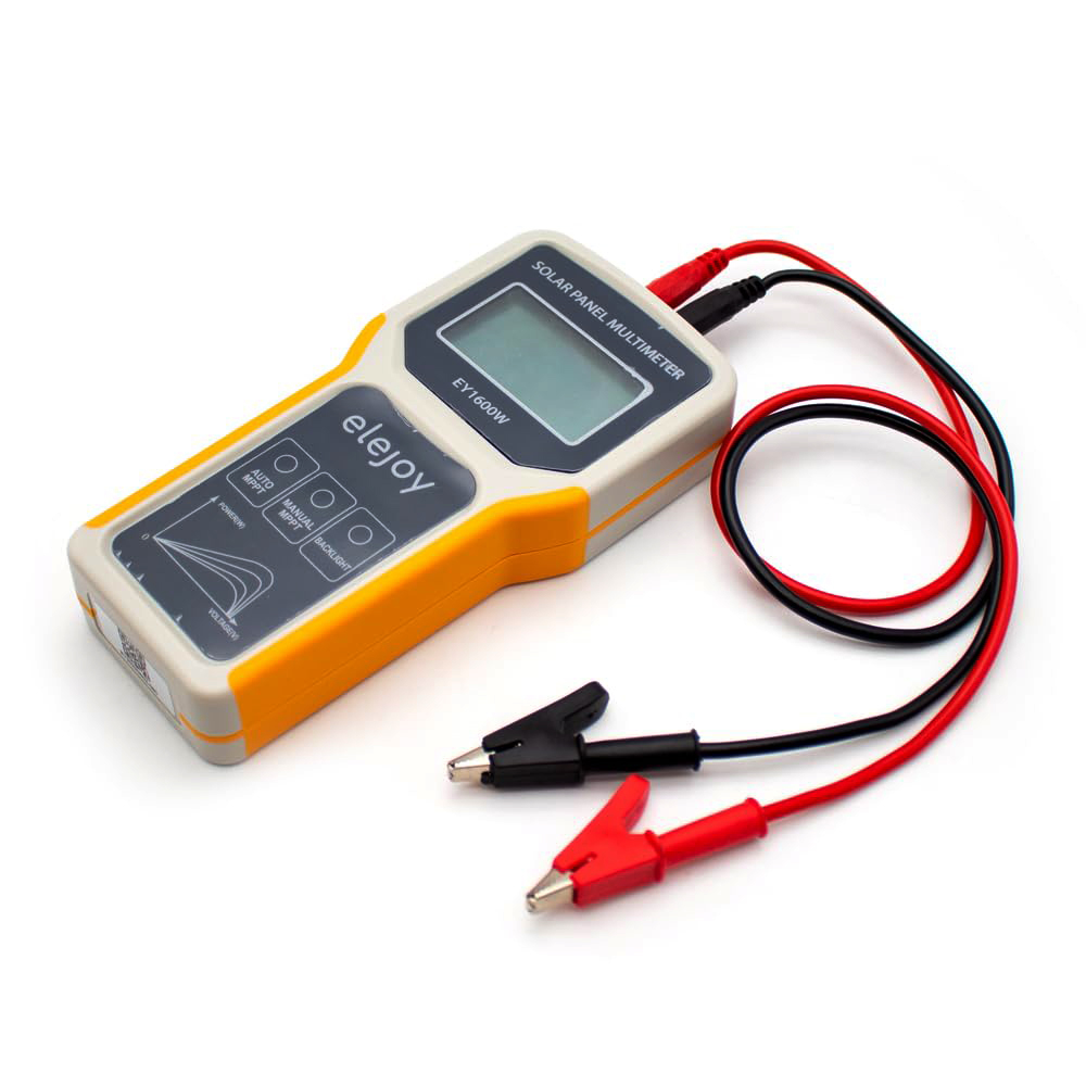 Цифровий мультиметр для сонячних панелей 1600W з підсвіткою LCD (вимірювання MPPT, потужності, напруги та струму)