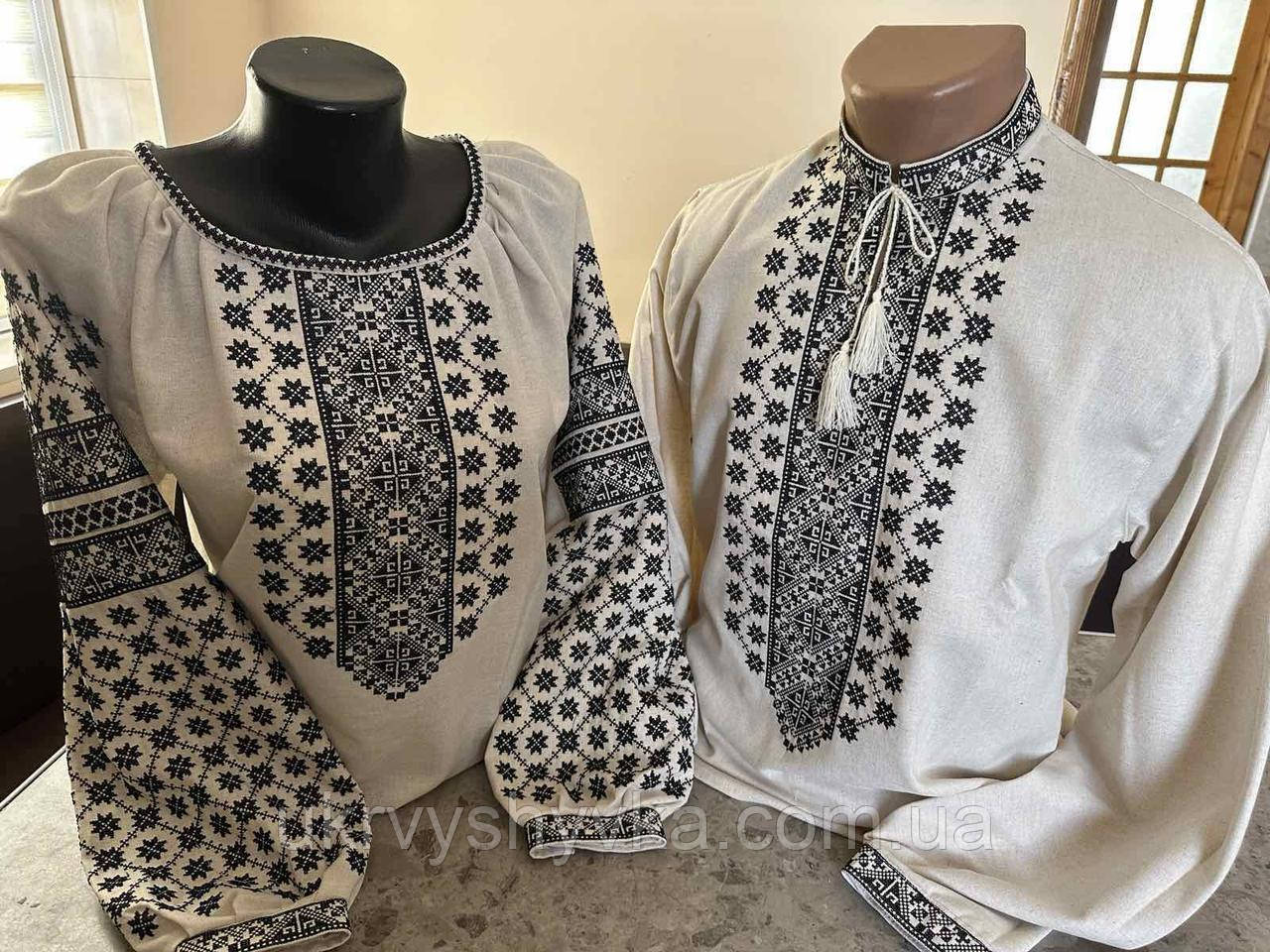 Традиційні вишиванки на льоні "Світло і тінь", фото 1