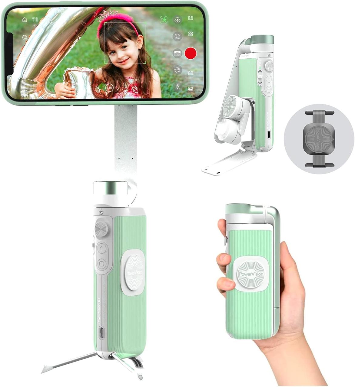 PowerVision S1 Explorer Kit (3-Axis Smartphone Gimbal) Стабілізатор-монопод, фото 1