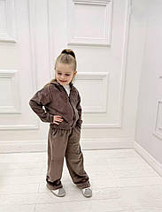 Костюм на дівчинку з преміум велюру Няшка Розміри 128-152