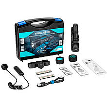 Набір ліхтар Olight Warrior X 4 KIT з світлофільтрами, в пластиковому кейсі