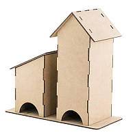 Заготівля для декорування Чайний будиночок з ДВП для творчості, розпису і декупажу