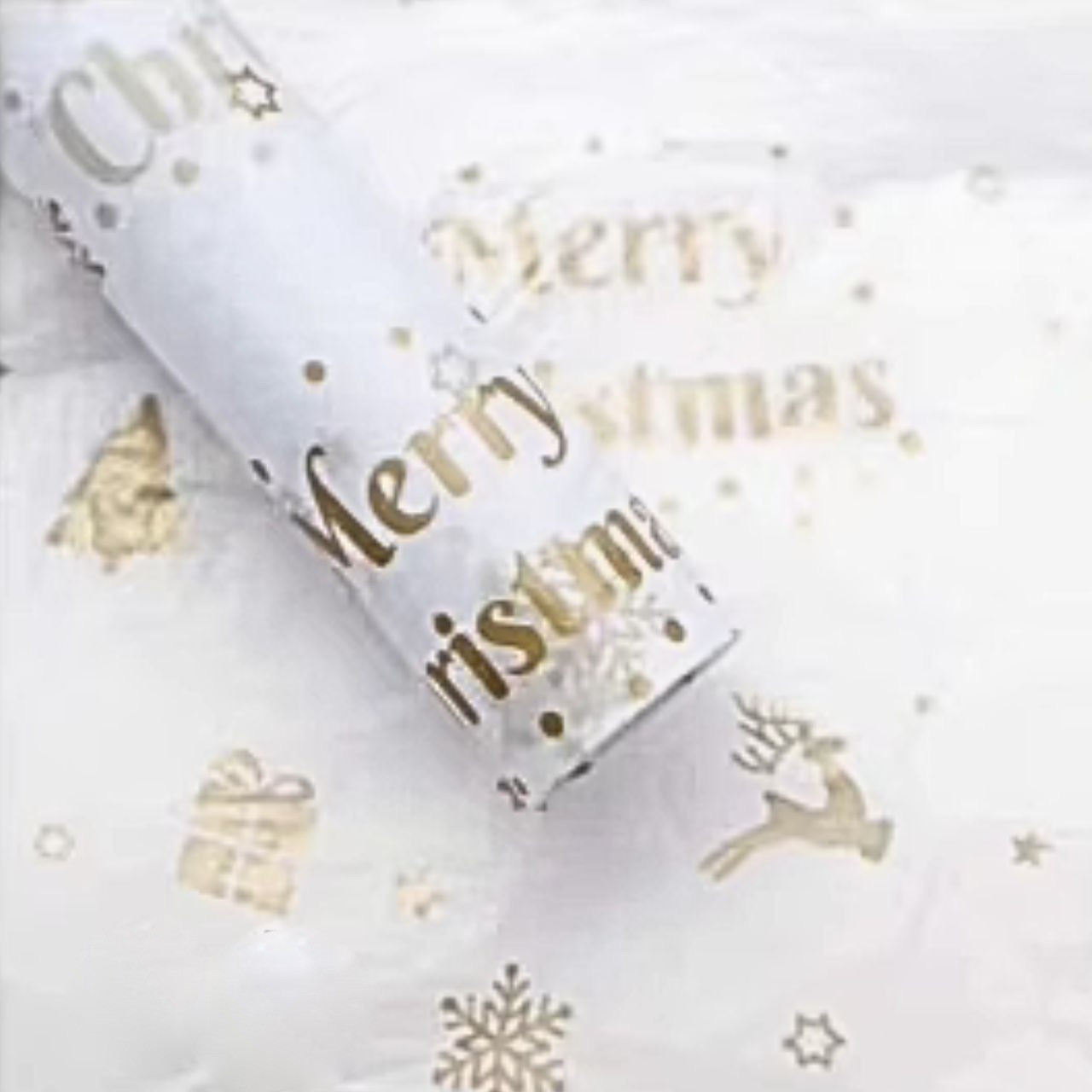 Папір тишею 50х66 см (10 листів) Merry Christmas ЗОЛОТО