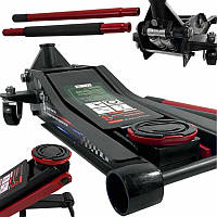 Домкрат підкатний гідравлічний двоштоковий низькопрофільний 3т. Rock Force -T830018